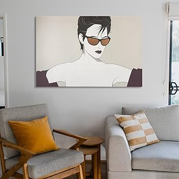 パトリック•ナーゲル　作品名「サングラス　sunglasses」インテリア 1983 Limited Edition Gold Foil Japanese Patrick Nagel